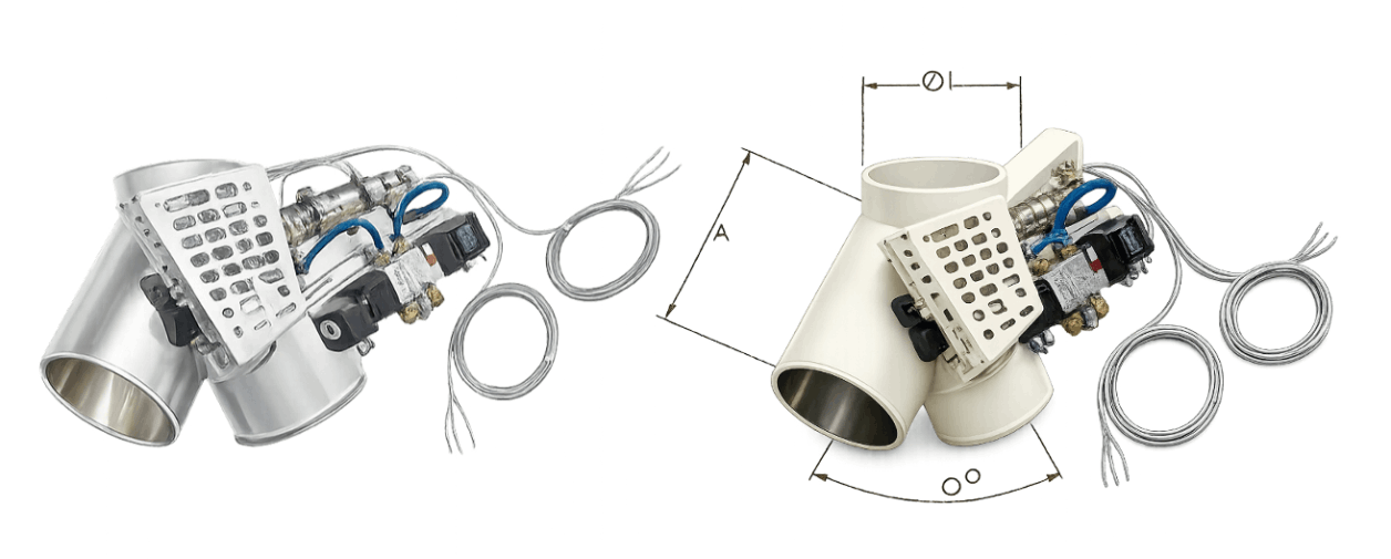 Pneumatic Operated Diverter Valve